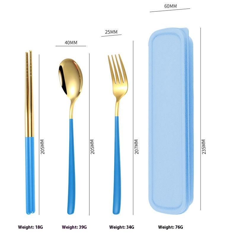Reusable Travel Cutlery Set — Stainless Steel