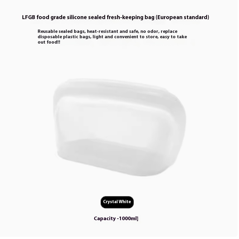 Reusable Silicone Food Storage Bags