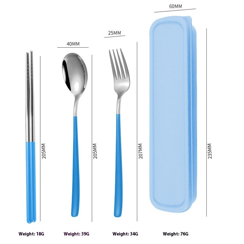 Reusable Travel Cutlery Set — Stainless Steel