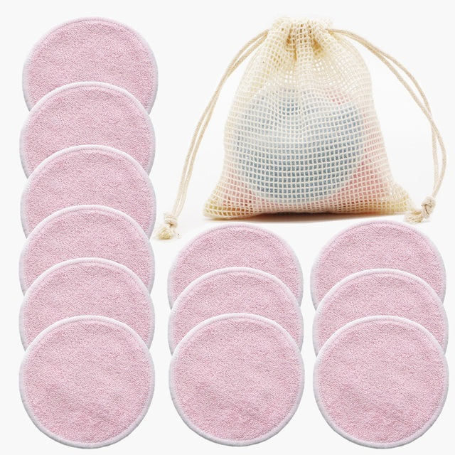 Reusable Cotton Makeup Remover Pads (12 Pack)